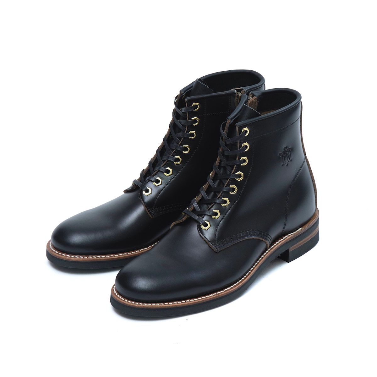 11,610円「TAKE FIVE MILE」 Army dress boots BLACK