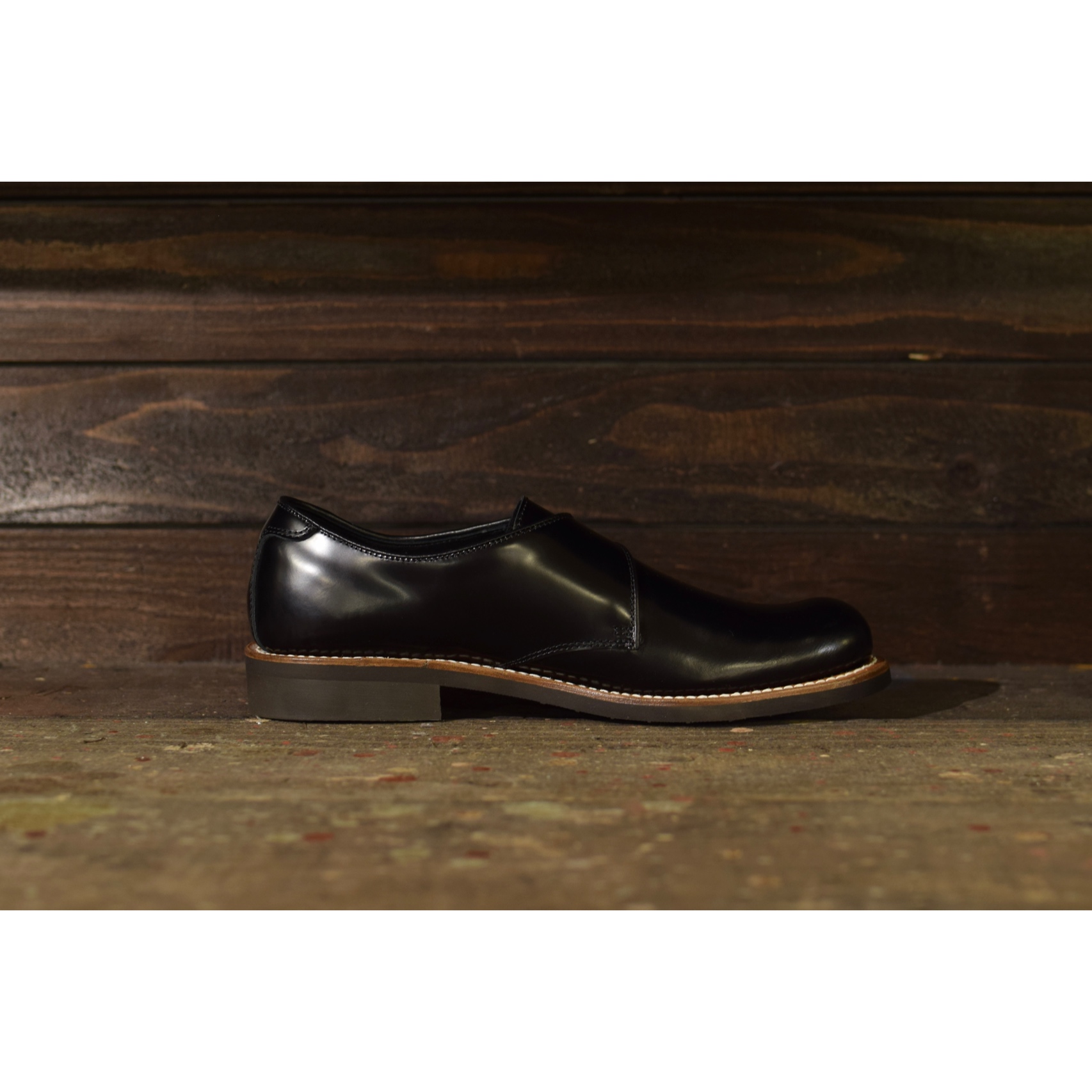 NO name! ONLINE STORE / TAKE FIVE MILE/MONK LEATHER SHOES (BLACK)