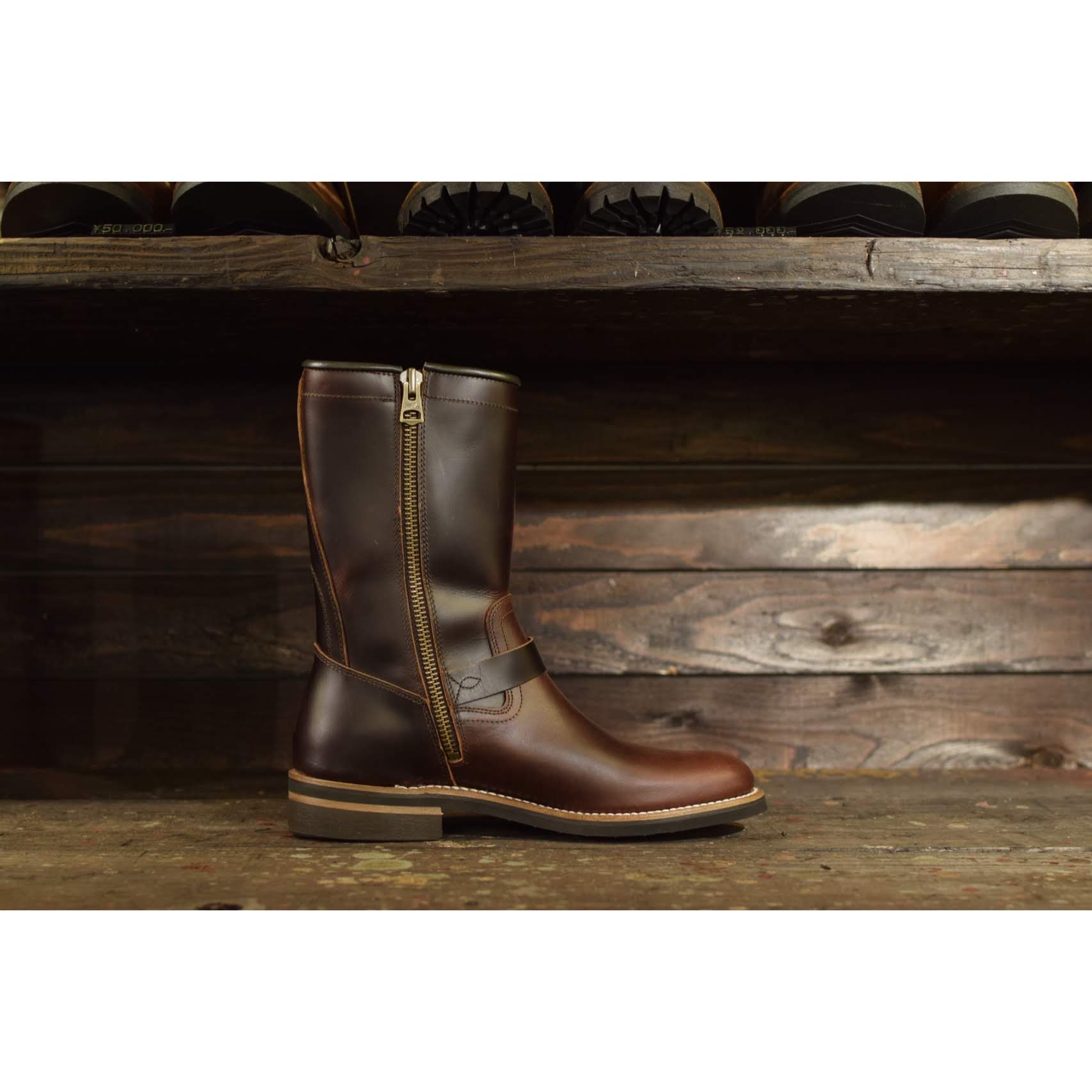 New name! ONLINE STORE / TAKE FIVE MILE/ENGINEER BOOTS (BROWN)